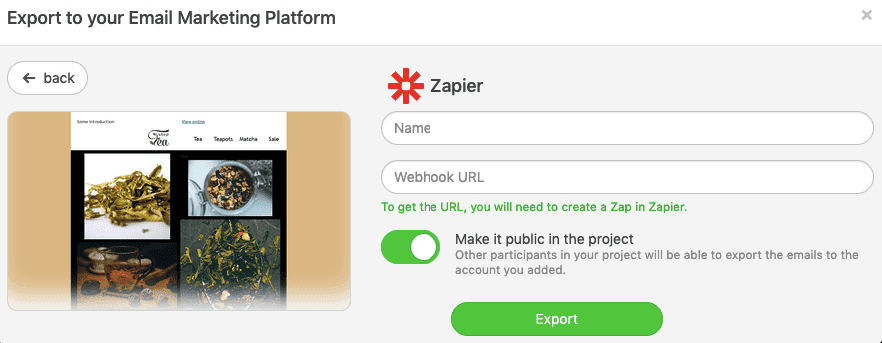 Integration with Zapier_Entering Zapier's Webhooks to Stripo Integration with Zapier_Entering Zapier's Webhooks to Stripo