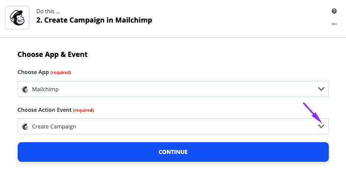 Setting Mailchimp as Connection Setting Mailchimp as Connection