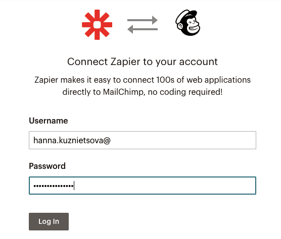 Entering Credentials Entering Credentials