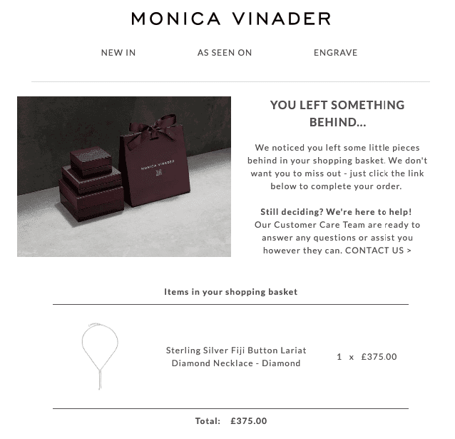 Abandoned Cart Jewelry Emails_Series Abandoned Cart Jewelry Emails_Series