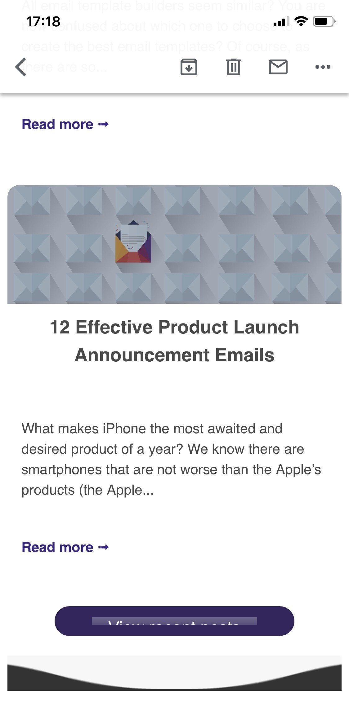 Button on iOS_Gmail Button on iOS_Gmail