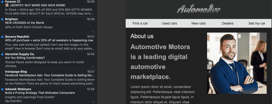 HTML Email in Dark Mode _ Apple Mail _ Test