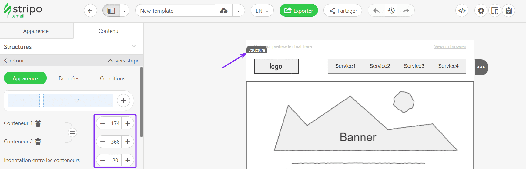 Création d'un modèle d'e-mail HTML réactif pour Gmail _ Ajout de conteneurs Création d'un modèle d'e-mail HTML réactif pour Gmail _ Ajout de conteneurs