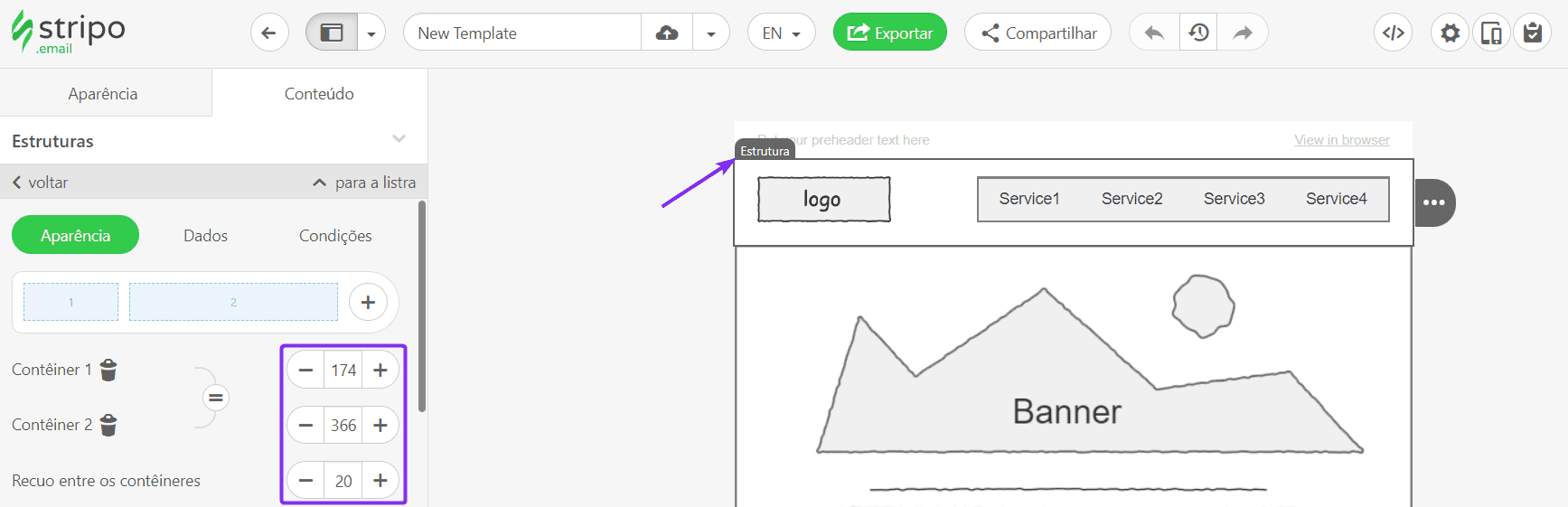 Criando modelo de e-mail HTML responsivo para Gmail _ Adicionando cont&ecirc;ineres