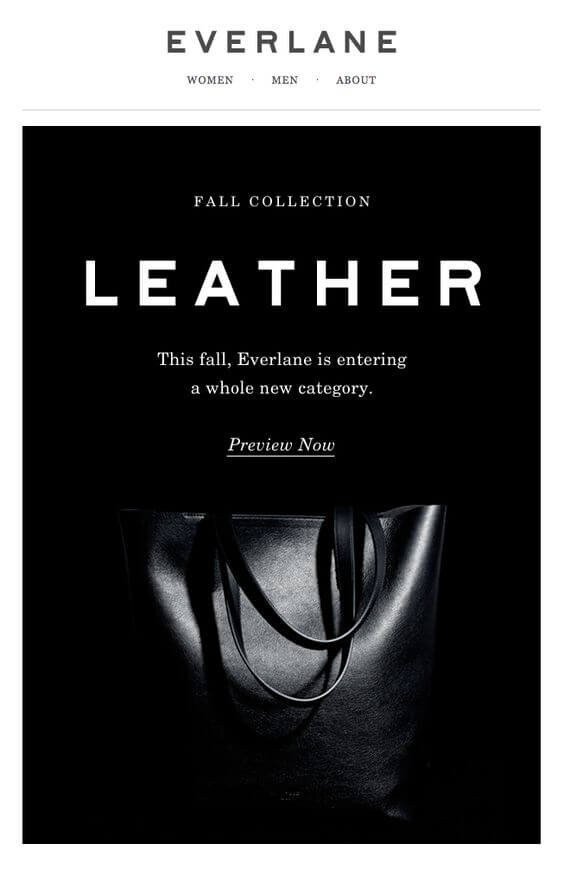 Example of email images in the black and white palette Example of email images in the black and white palette