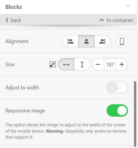 Toggling the Responsive Image Button in Your Personal Account for Mobile-Friendly Emails Toggling the Responsive Image Button in Your Personal Account for Mobile-Friendly Emails