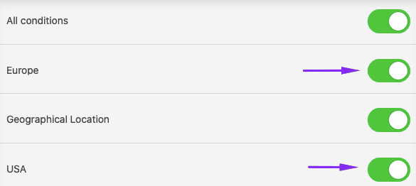 Previewing Conditions