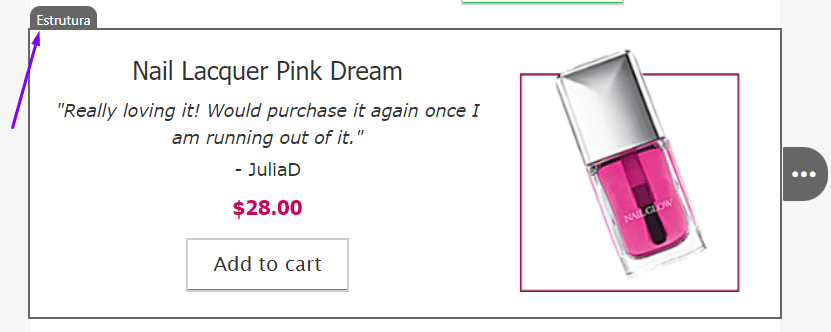 O ícone de estrutura O ícone de estrutura