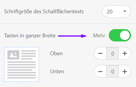 Für Mobilgeräte optimierte E-Mails_Schaltflächenbreite