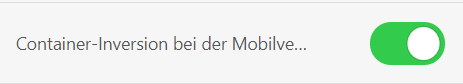 Die Container-Inversionsschaltfläche