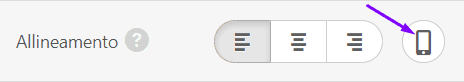 Layout e-mail reattivo_Impostazione dell'allineamento per dispositivi mobili