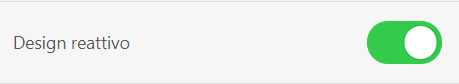 L'opzione di design reattivo