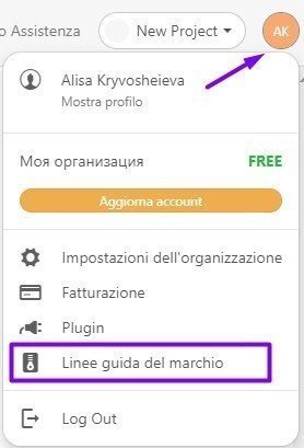 Linee guida del marchio