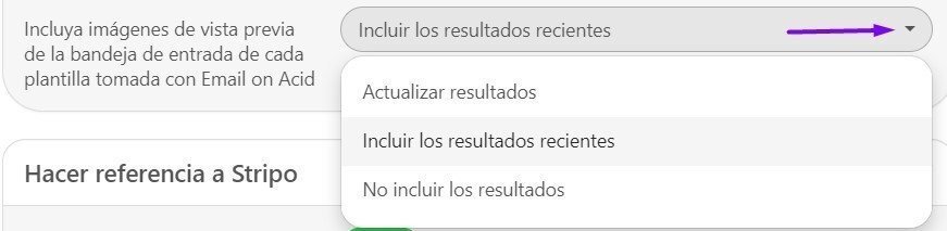 Incuir los resultados recientes Incuir los resultados recientes