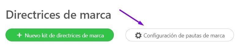 Configuracion de pautas de marca es Configuracion de pautas de marca es
