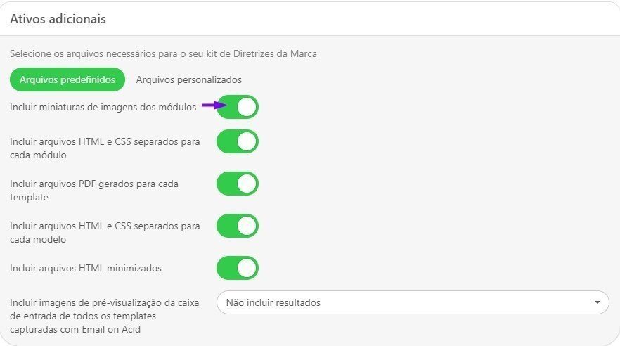 Ativos adicionais Ativos adicionais