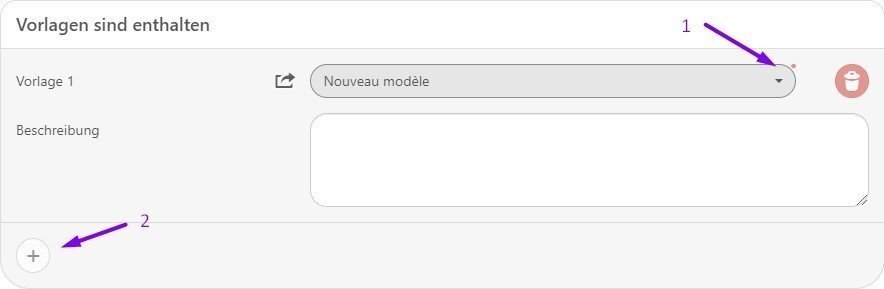 Vorlagen sind enthalten Vorlagen sind enthalten