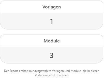 Vorlagen-Module Vorlagen-Module