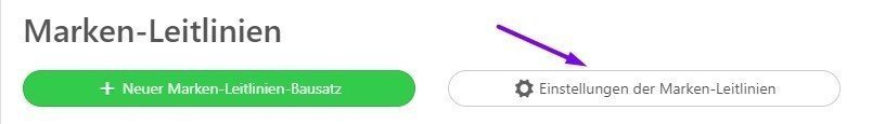 Einstellungen der Marken-Leitlinen Einstellungen der Marken-Leitlinen