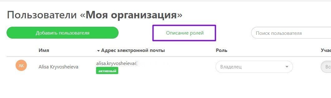 organisation roles ru