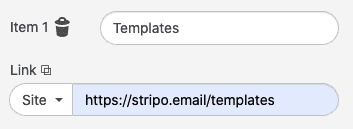 Adding Links to Menus_Stripo Adding Links to Menus_Stripo