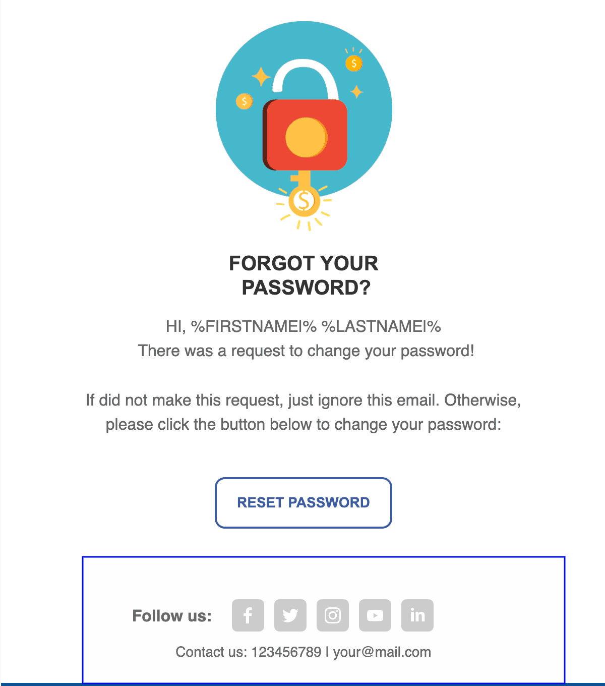 Reset Password Email Template by Stripo Reset Password Email Template by Stripo