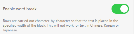 Enabling Word Break in Emails Enabling Word Break in Emails