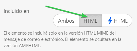 Encuestas que incluyen la option html solamente