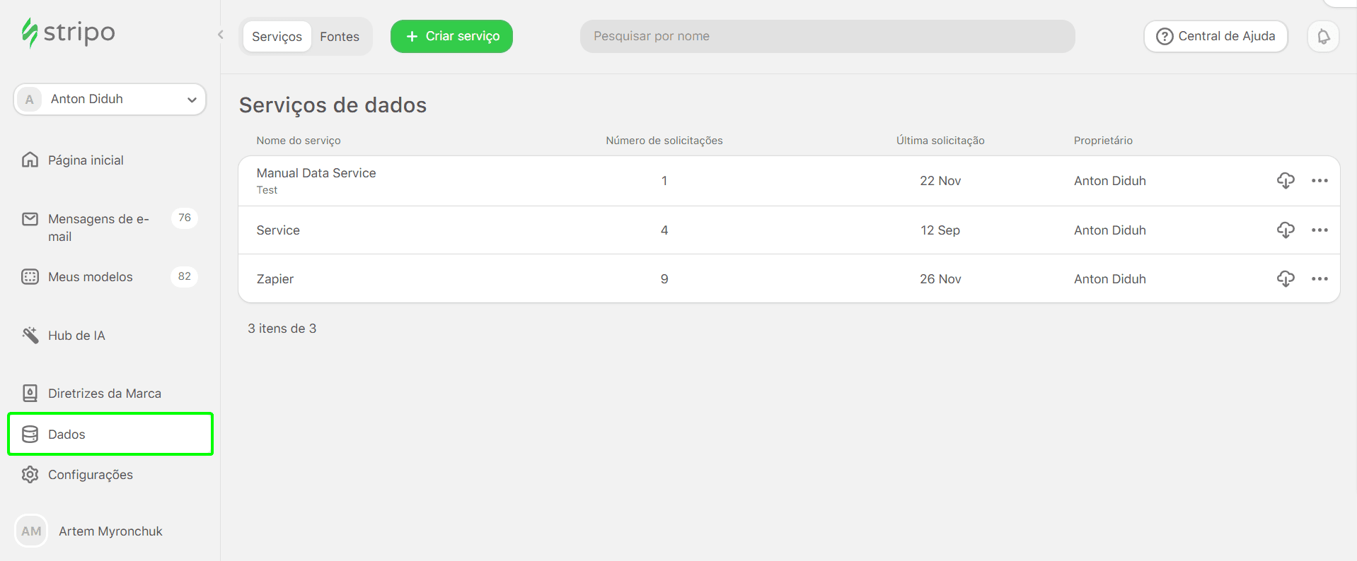 Verificando os dados recebidos no Stripo Verificando os dados recebidos no Stripo