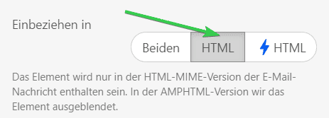 Frageb&ouml;gen: Die nur in HTML Einf&uuml;gen Option