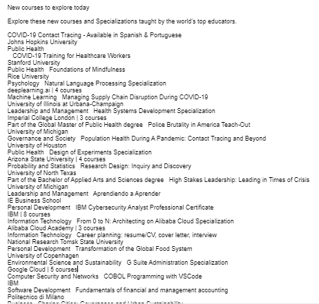 Plain Text Email from Coursera Plain Text Email from Coursera