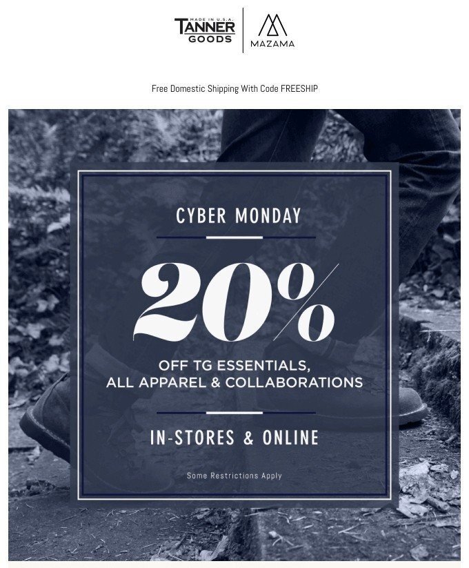 Example of an email with informative content placed on a banner image Example of an email with informative content placed on a banner image