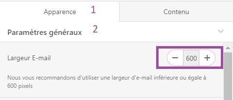 Parametres generaux 1