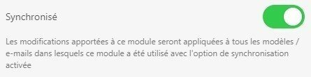 synchronise bouton synchronise bouton