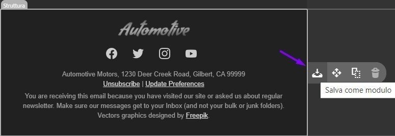 Salva come modulo Salva come modulo