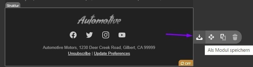Als Modul speichern