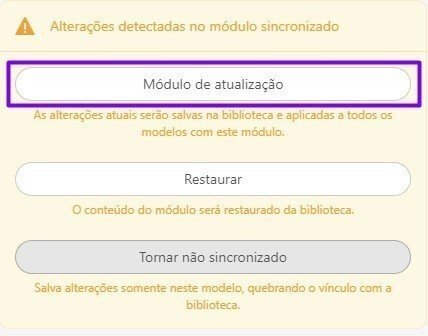 Modulo de atualizacao Modulo de atualizacao