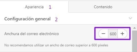 Anchura del correo electronico Anchura del correo electronico