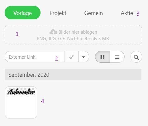 Vorlage steps Vorlage steps