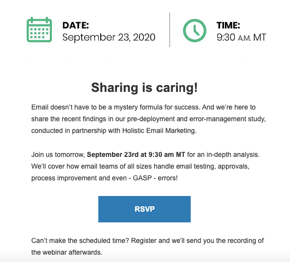 The RSVP_Loud and Clear CTA Button The RSVP_Loud and Clear CTA Button