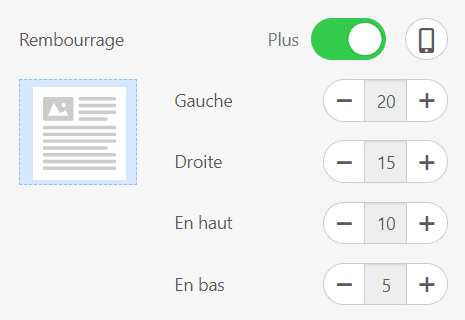 Rembourrage de l'en-t&ecirc;te _ Stripo