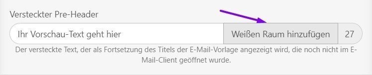 E-Mail-Header _ Preheader mit Leerzeichen füllen E-Mail-Header _ Preheader mit Leerzeichen füllen
