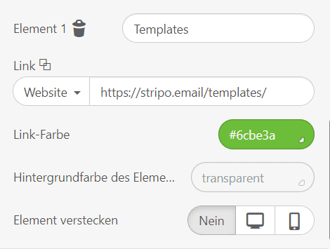 Kopfzeile E-Mail-Menü _ Stripo Kopfzeile E-Mail-Menü _ Stripo