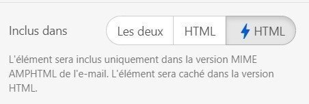 Inclus dans HTML AMP Inclus dans HTML AMP