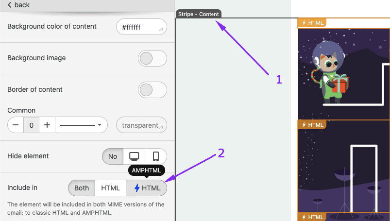 Enabling The Entire Stripe for AMP Verion Only Enabling The Entire Stripe for AMP Verion Only