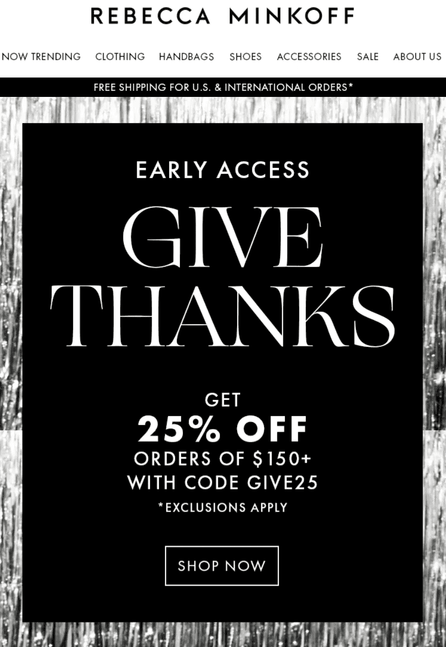 Happy Thanksgiving Email Marketing Campaign with VIP Access Happy Thanksgiving Email Marketing Campaign with VIP Access