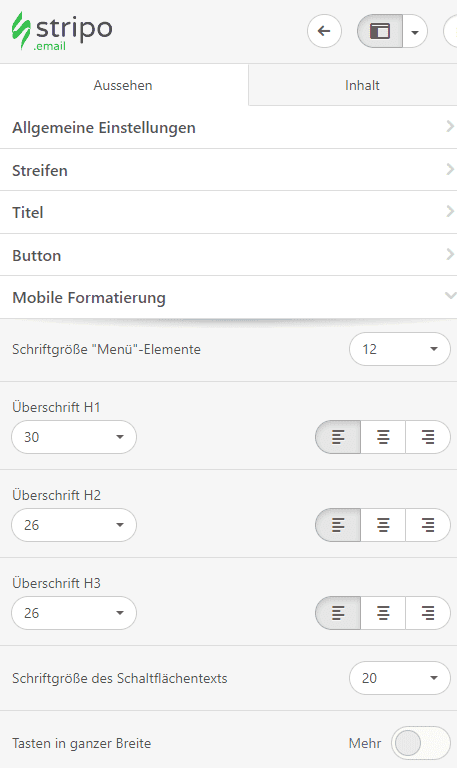 Benutzerdefiniertes Mailchimp-E-Mail-Design_Mobile Styles Benutzerdefiniertes Mailchimp-E-Mail-Design_Mobile Styles