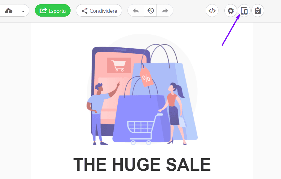 Modalit&agrave; di anteprima delle email di Mailchimp