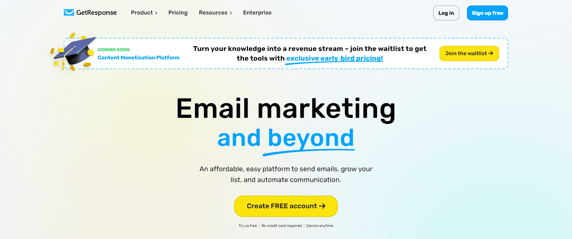 GetResponse email template builder