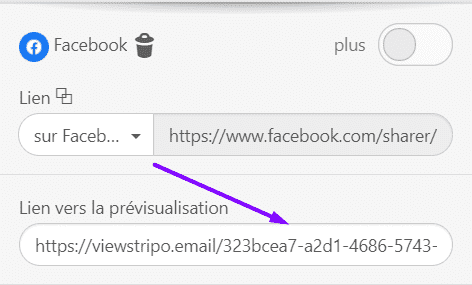 Activer le partage social dans les e-mails_Stripo